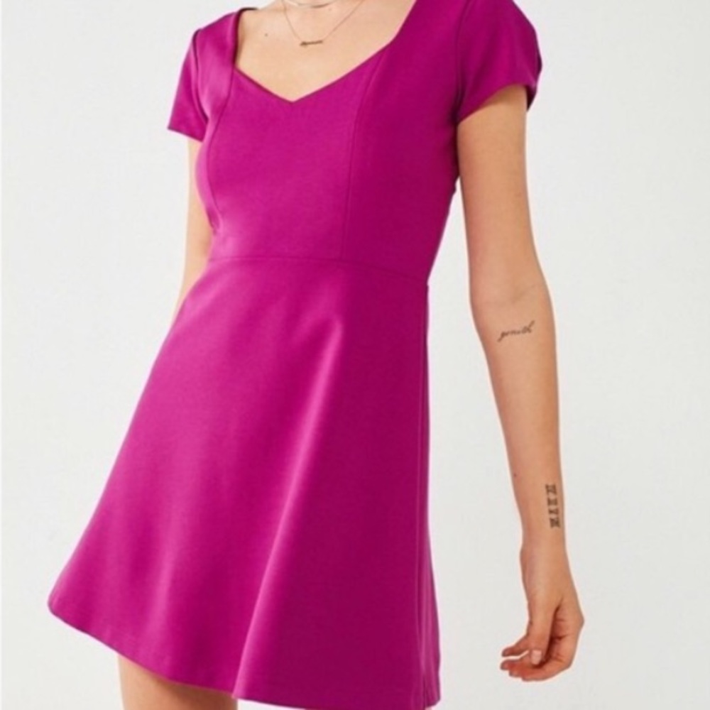 Magenta Cap Sleeve Urban Outfitters Dress